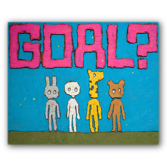 【GOAL?】壁掛けのできる小さな絵画