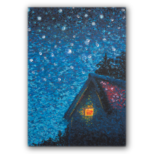 【23:58 ただいま】壁掛けのできる小さな絵画