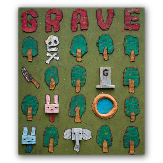 【grave002】壁掛けのできる小さな絵画