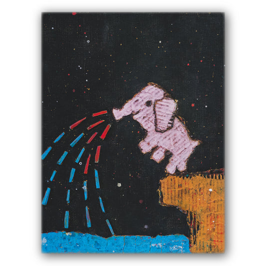 【象】壁掛けのできる小さな絵画