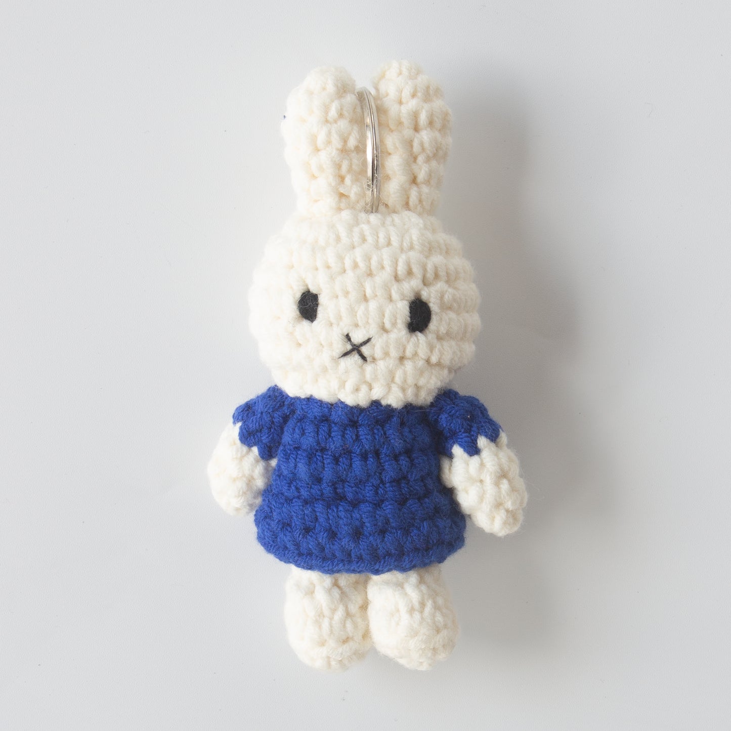 ミッフィー ハンドメイド キーチェーン ブルー