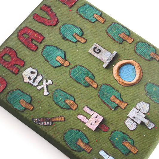 【grave002】壁掛けのできる小さな絵画