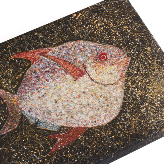 【アカマンボウ】壁掛けのできる小さな絵画