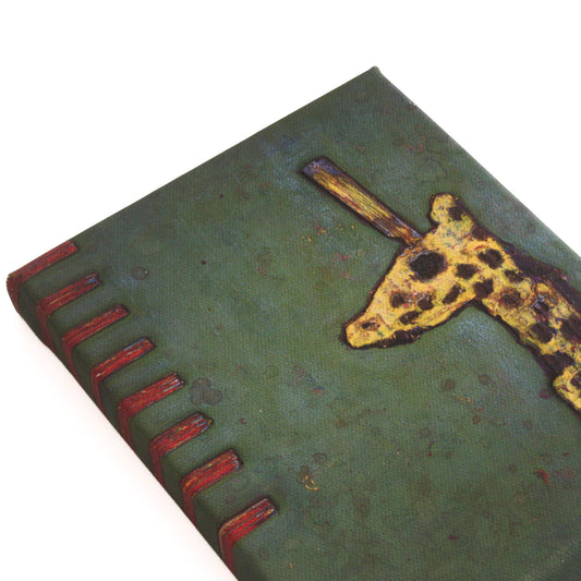 【きりん001】壁掛けのできる小さな絵画