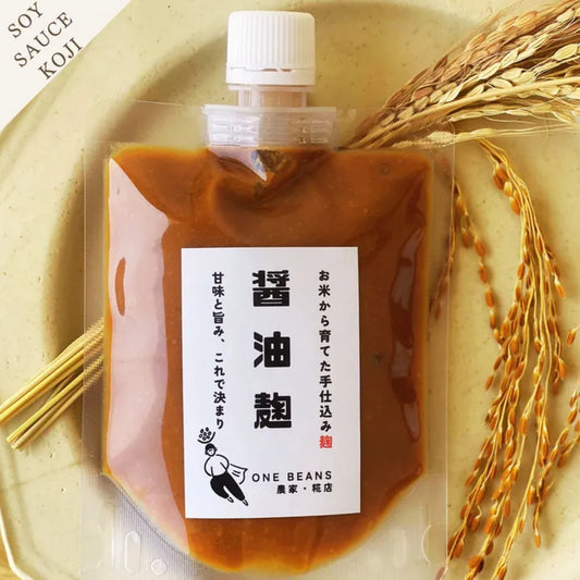 有機醤油を使用した無添加の醤油麹