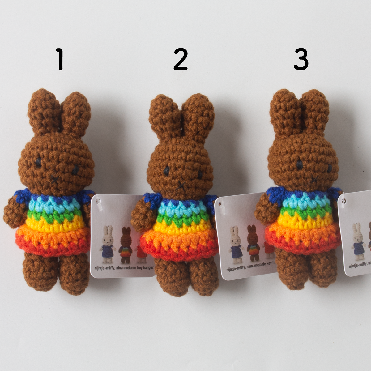 メラニー ハンドメイド キーチェーン レインボー