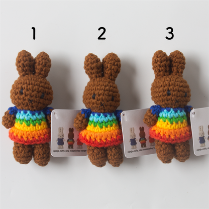メラニー ハンドメイド キーチェーン レインボー