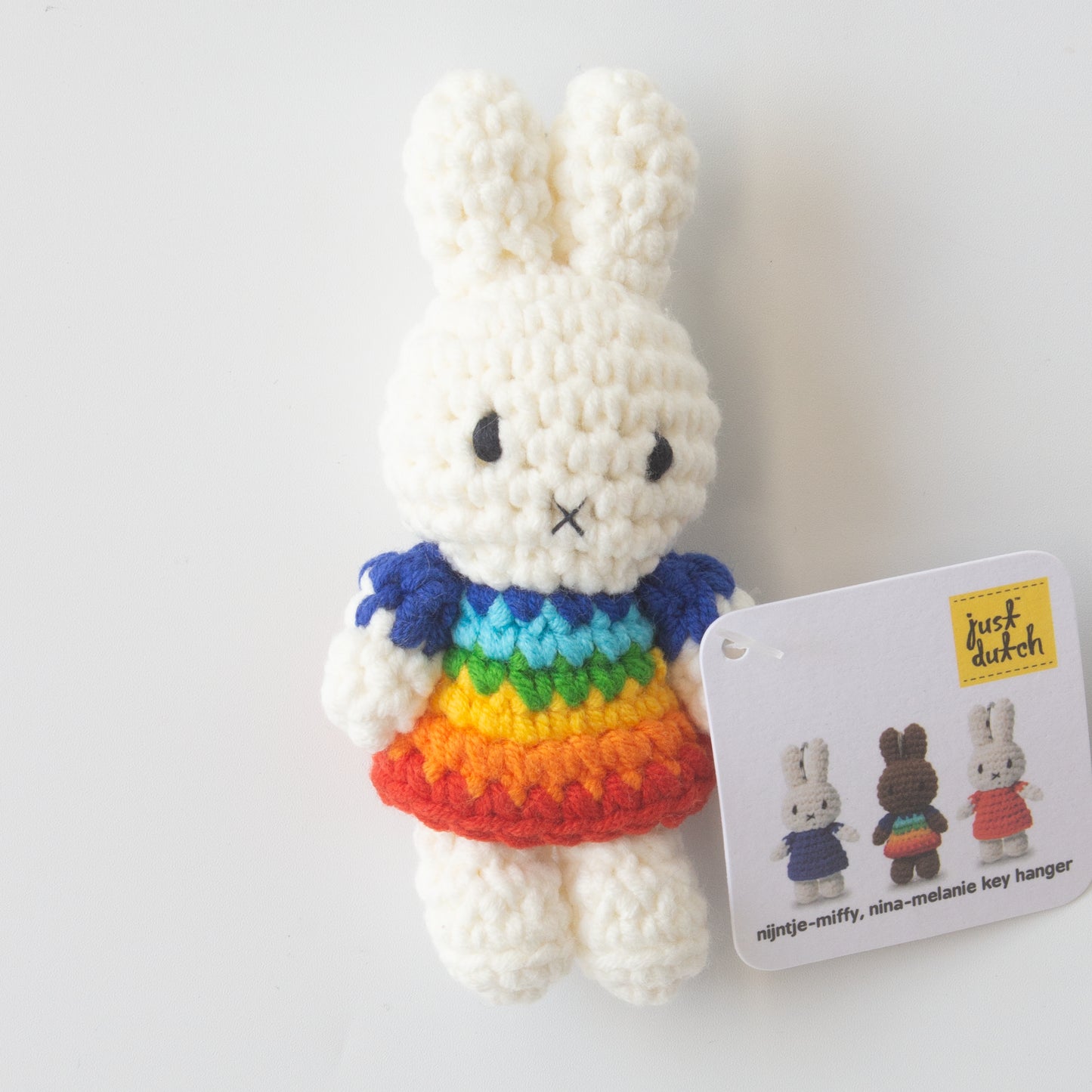 ミッフィー ハンドメイド キーチェーン レインボー