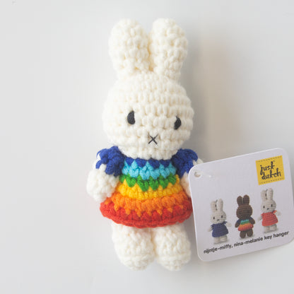 ミッフィー ハンドメイド キーチェーン レインボー