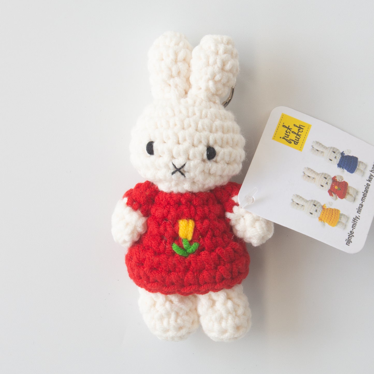 ミッフィー ハンドメイド キーチェーン チューリップ レッド