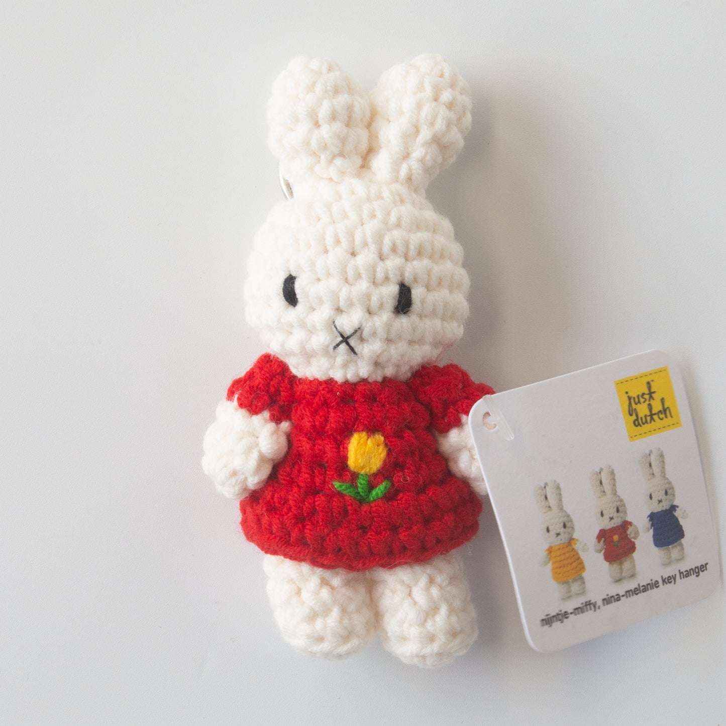 ミッフィー ハンドメイド キーチェーン チューリップ レッド