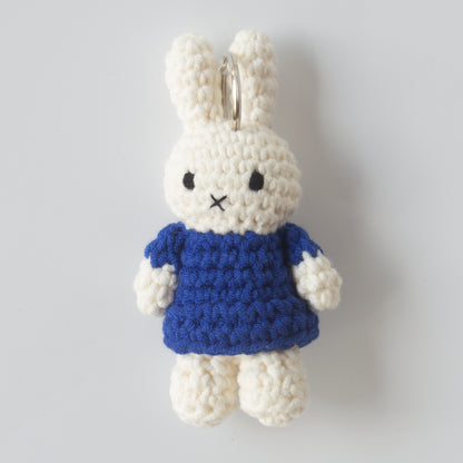 ミッフィー ハンドメイド キーチェーン ブルー