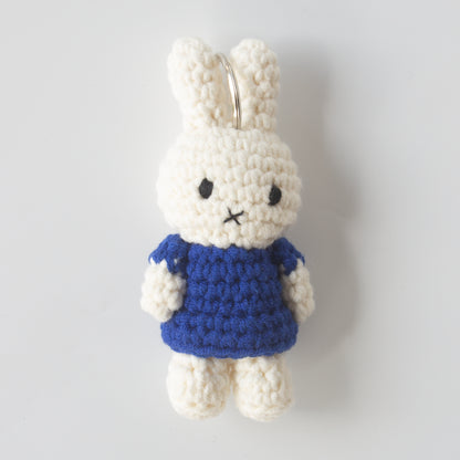 ミッフィー ハンドメイド キーチェーン ブルー