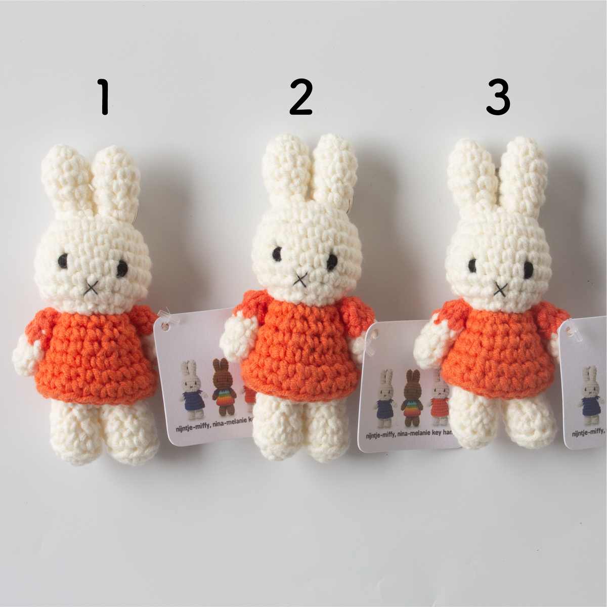ミッフィー ハンドメイド キーチェーン オレンジ
