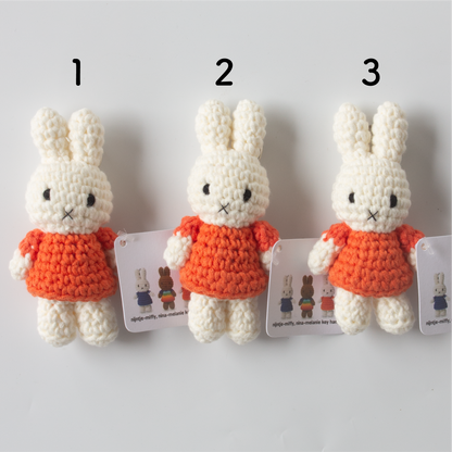ミッフィー ハンドメイド キーチェーン オレンジ