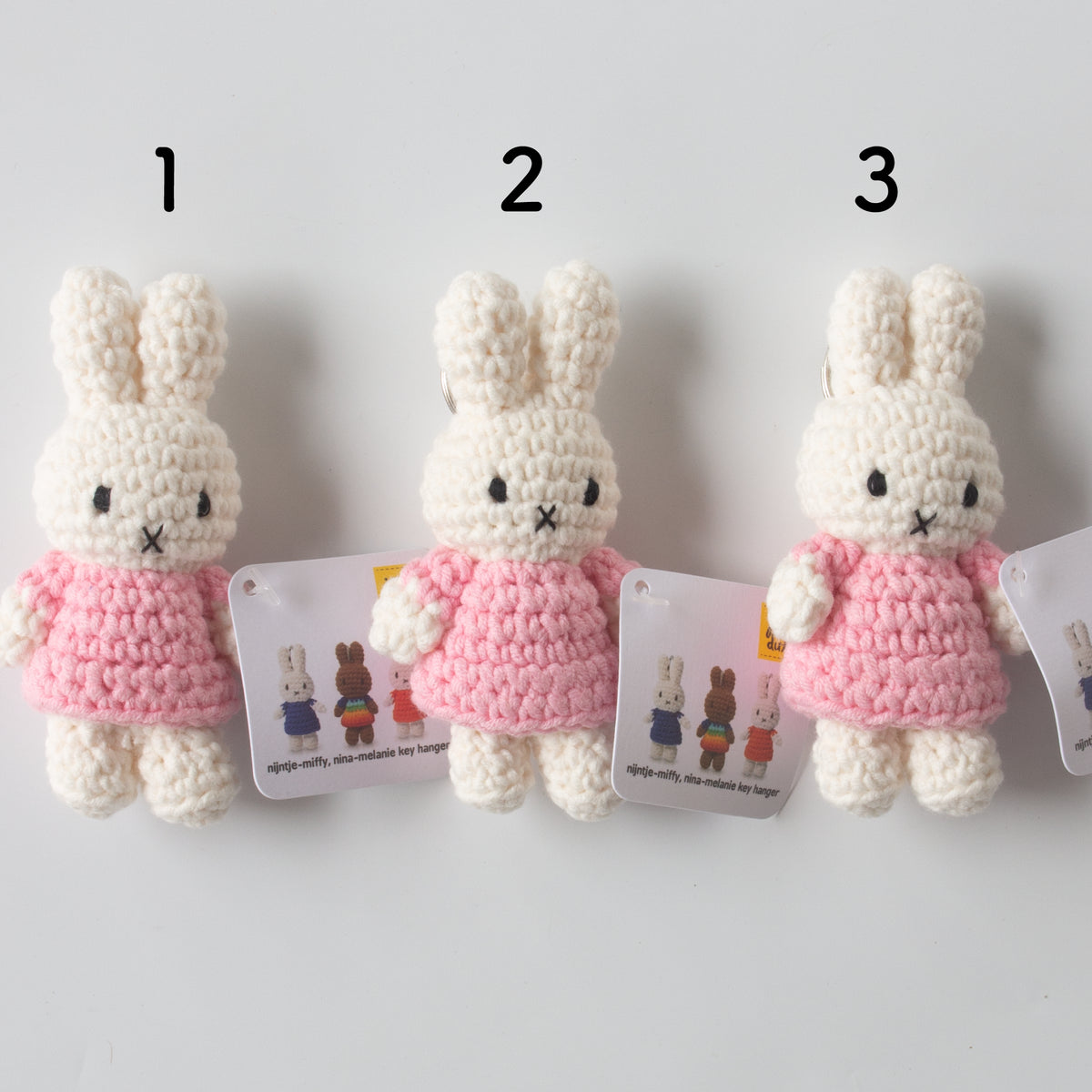 ミッフィー ハンドメイド キーチェーン パステルピンク