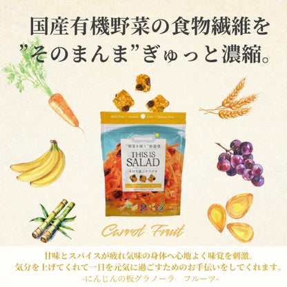 THIS IS SALAD にんじんの板グラノーラ フルーツ