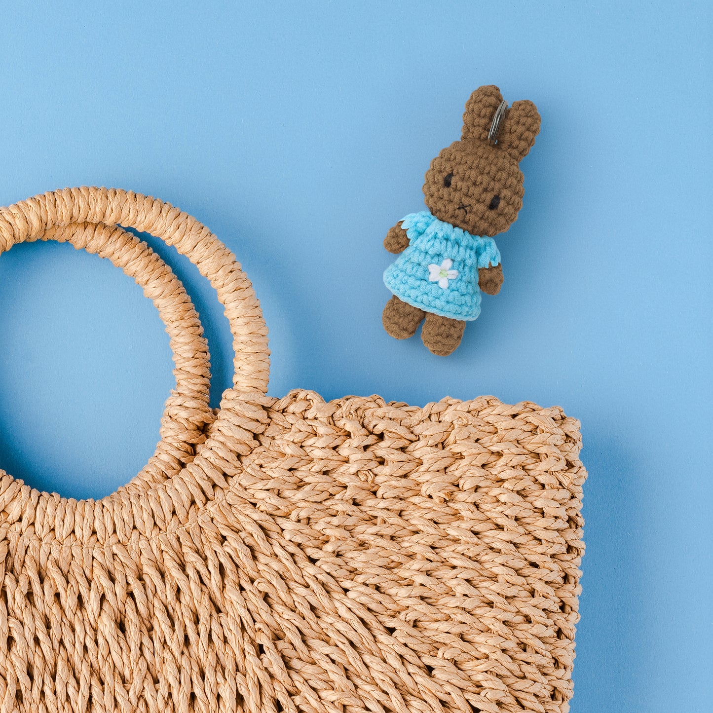 メラニー×アーモンドブロッサム 編みぐるみ キーホルダー