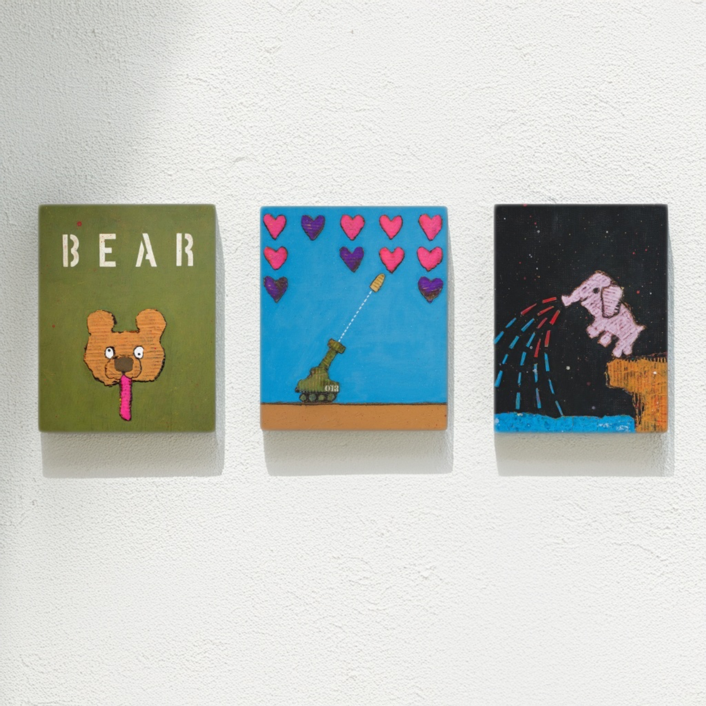 【BEAR】壁掛けのできる小さな絵画