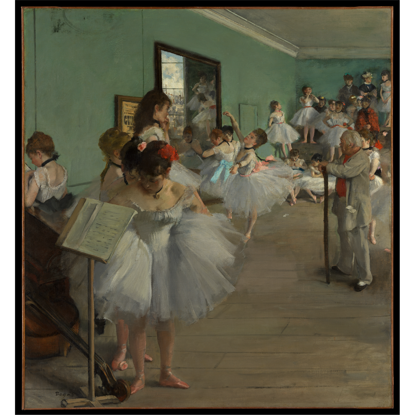 フランスの画家エドガー・ドガによる絵画作品『ダンスクラス（The Dance Class）』