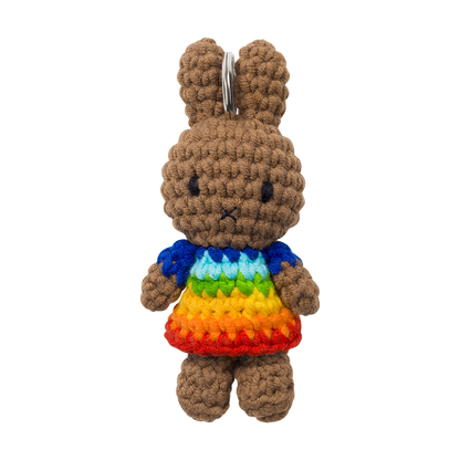 メラニー ハンドメイド キーチェーン レインボー