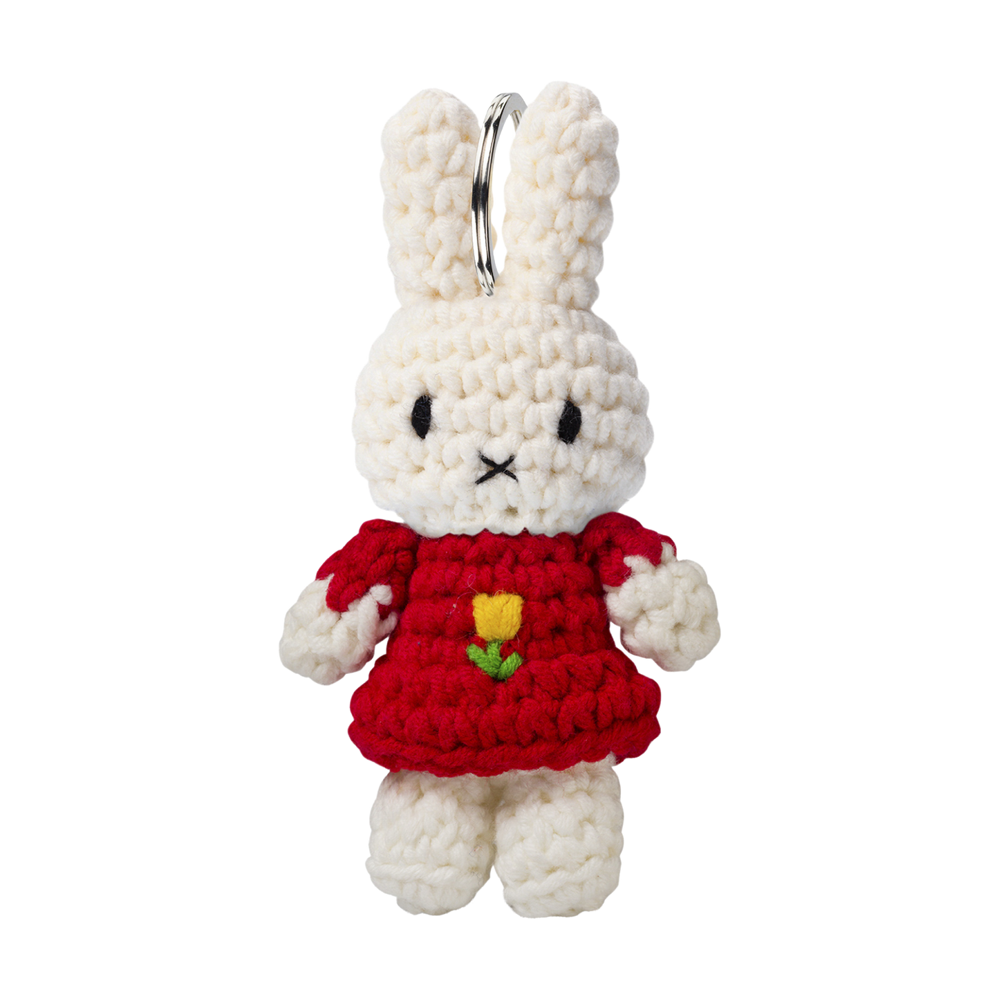 ミッフィー ハンドメイド キーチェーン チューリップ レッド