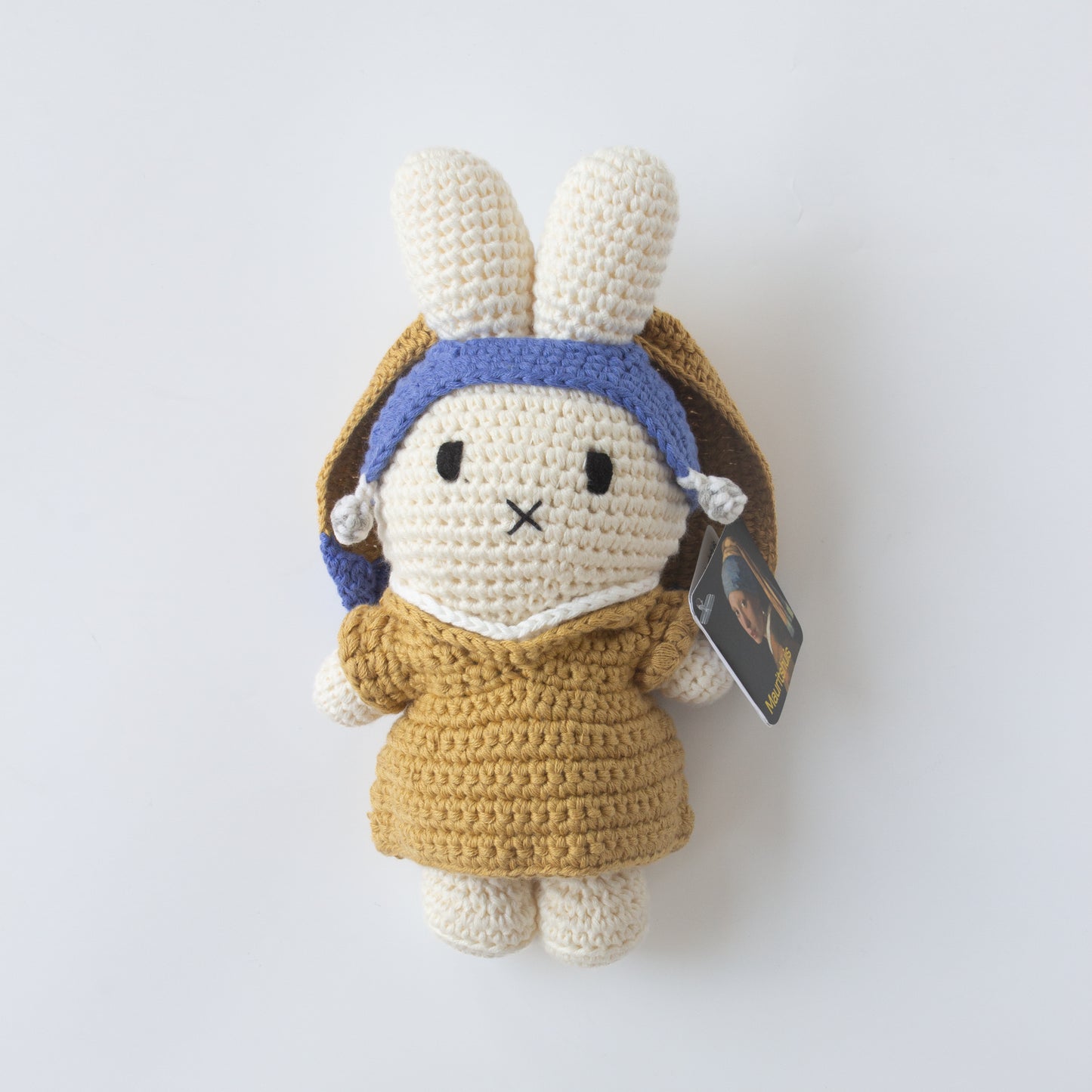 JUST DUTCH（ジャストダッチ）フェルメール作「真珠の耳飾りの少女（Girl with a Pearl Earring）」をモチーフにしたミッフィーのあみぐるみキーチェーン 02バージョン（実際に発送する商品）