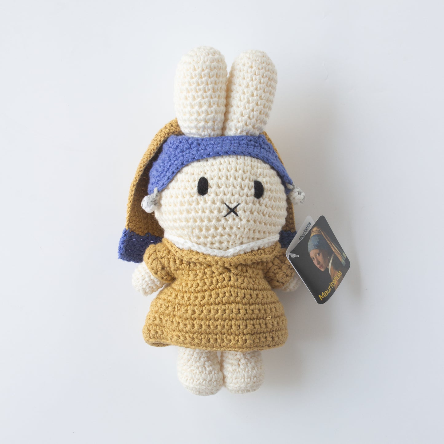 JUST DUTCH（ジャストダッチ）フェルメール作「真珠の耳飾りの少女（Girl with a Pearl Earring）」をモチーフにしたミッフィーのあみぐるみキーチェーン 07バージョン（実際に発送する商品）
