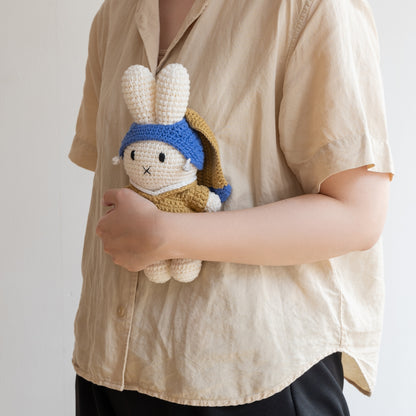 ミッフィー×『真珠の耳飾りの少女』あみぐるみ