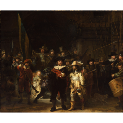 オランダの画家レンブラント・ファン・レインによる絵画作品『夜警（The Night Watch）』