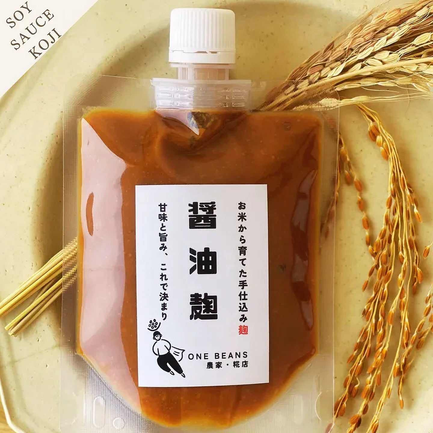 ONE BEANS お米から育てた手仕込み 醤油麹 180g