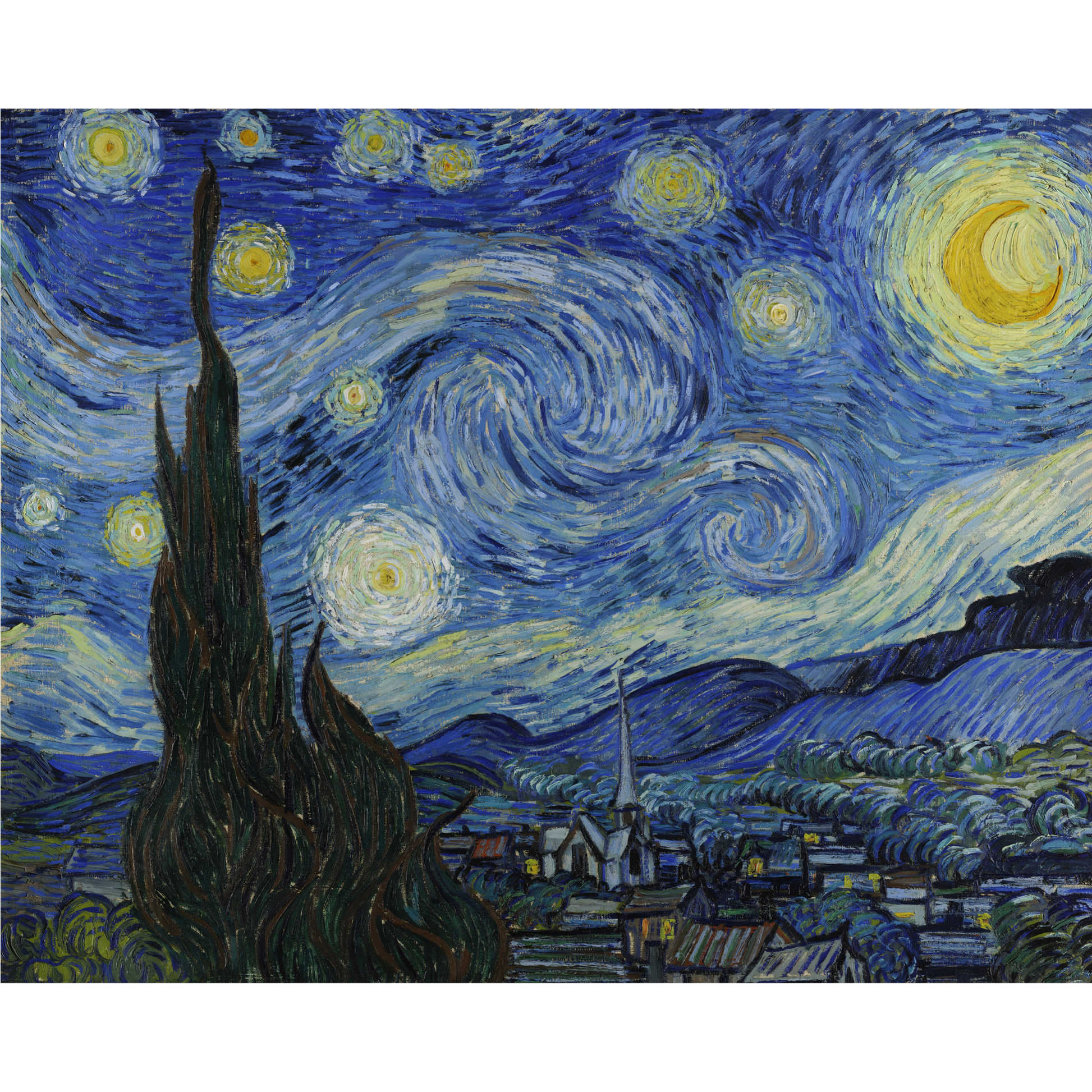 オランダの画家フィンセント・ファン・ゴッホによる絵画作品『星月夜（The Starry Night）』