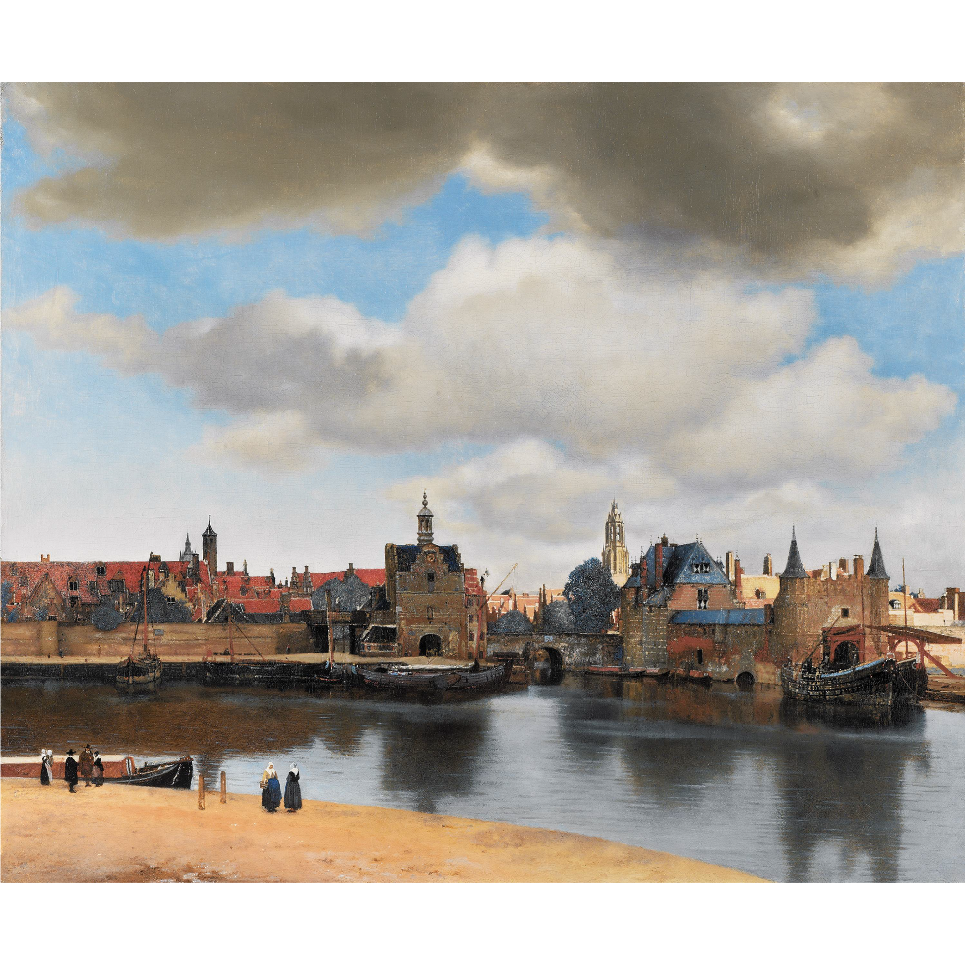 オランダの画家ヨハネス・フェルメールによる絵画作品『デルフトの眺望（View of Delft）』